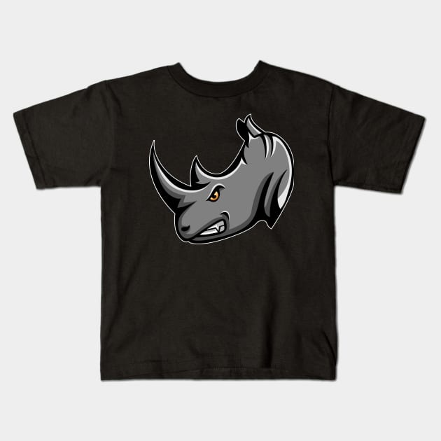 Rhino Kids T-Shirt by BarnawiMT